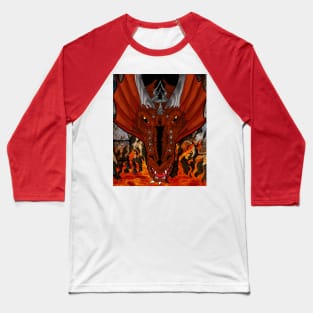 Dragon Fire Baseball T-Shirt